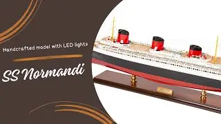 Seacraft Gallery SS Normandie 89cm model cruise with lights – Special Edition
