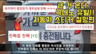 보기만 해도 극대노 유발하는 자동차 스티커