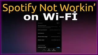 Spotify not working on Wi-Fi Solving 