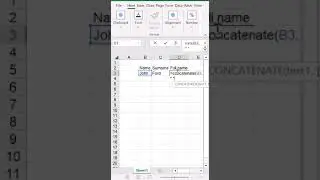 CONCATENATE IN EXCEL 