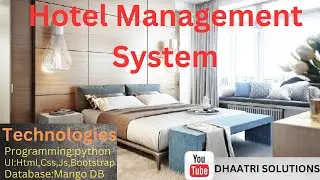 Hotel Management System  || In English  ||  Python Projects  ||  English 2023  || DHAATRI SOLUTIONS