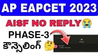 Eapcet Phase-3 Councelling Update 2023 || Eapcet B-Pharmacy Councelling latest Update 💯