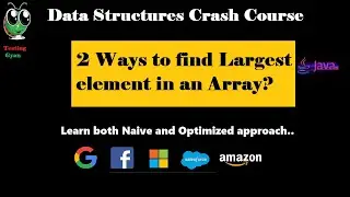 2. Fastest way to find largest number in array in Java | Highest number in array | Pro appraoch