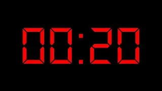 Timer 20 Second No Copyright - Red Black Screen