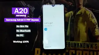 Samsung A20 Android 9 Frp Bypass google account bypass,No Sim,No Bluetooth,No Pc