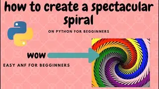 how to draw a spectacular circle;e spiral on python l programming kids