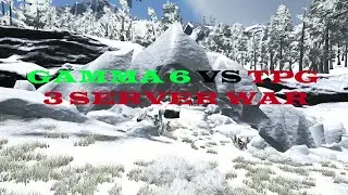 GAMMA 6 VS TPG 3 SERVER WAR | ARK OFFICIAL PVP |