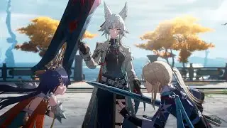 Feixiao Stopped Yunli & Yanqing Sword with Her Fingers (Honkai: Star Rail)