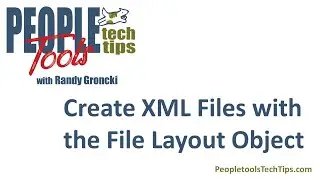 Create XML File with the File Layout Object