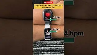 Apple Watch Series 9 Vs Samsung Galaxy Fit 3 Heart Rate Comparison #applewatch #galaxyfit3