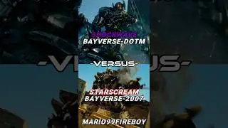 Shockwave Bayverse-DOTM 🆚 Starscream Bayverse-2007 #transformers #edits @TFProductions8284