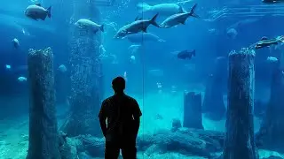 Dolphins strolling in the park | S.E.A. Aquarium | Sentosa Isaland | Singapore