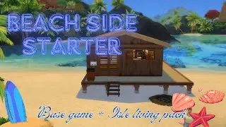 Beach-side starter  || (No CC)  || Sims 4 Speed build