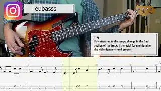 Lionel Richie - Say you, say me BASS COVER + PLAY ALONG TAB + SCORE