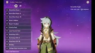 Razor voice-over: Favorite Food  (Genshin Impact eng)