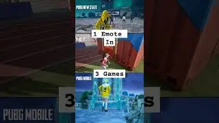 1 Emote in 3 Games 😍 #bgmi #pubgmobile #shortvideos #trending #viralvideos #emote #pubgpc #pubg #new