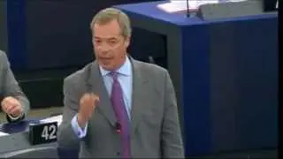 Nigel Farage back tearing into EU parliament's leadership