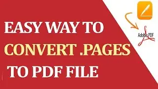How to convert .pages to PDF file ?
