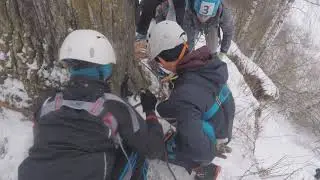 Этап спуск с легкопострадавшим. Эврика - 1.