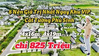 Chỉ 825 Triệu Sở Hữu Ngay 1 trong 8 Nền Giá Trị Nhất Ngay Khu VIP Cát Tường Phú Sinh