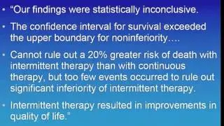 Intermittant Therapy   Prof  L Klotz