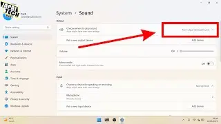Cara Mengatasi No Output Device Found Windows 11