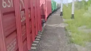 3м62ук 0096 с грузовым отправляется со станции Пороги в Trainz 12