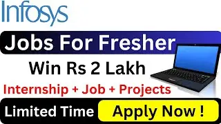 Infosys Job For Fresher 2024 | Infosys Hackathon | Infosys HackwithInfy