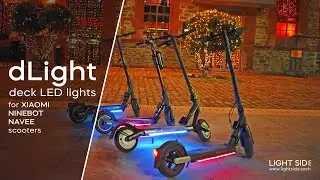 dLight - Deck LED lights for Xiaomi, Ninebot & Navee scooters