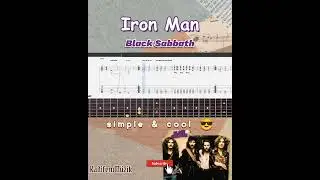 Best part of Iron Man by Black Sabbath [ Guitar Fingerstyle Tabs | Shorts ]