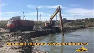 Как должен работать длиннорукий экскаватор Hitachi Long Reach excavator works