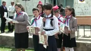 Приём в пионеры учащихся Уркарахской МПГ им Ахмедхана Абубакара