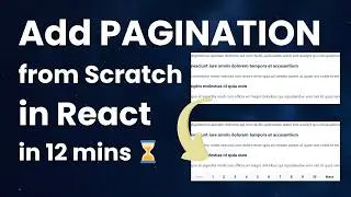 React Pagination from Scratch: Real API, Machine Coding Round 📃🧑‍💻 