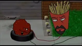 Meatwad explodes the house