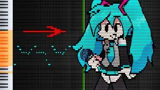 FNF Miku on the piano (Friday Night Funkin mod)