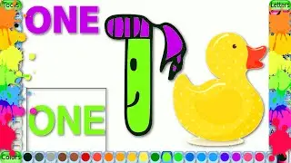 Learn numbers tuxpaint | learn colors |number one with tux paint for kids |coloring pages homeschool