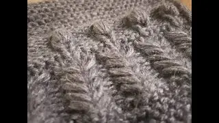 ОБЪЕМНЫЙ РЕЛЬЕФНЫЙ УЗОР СПИЦАМИ.🧶🔥ДЛЯ  ШАПОК ИДЕАЛЬНО!!!МК.