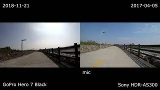 GoPro Hero 7 Black vs Sony HDR-AS300 (the non 4K version of FDR-X3000)