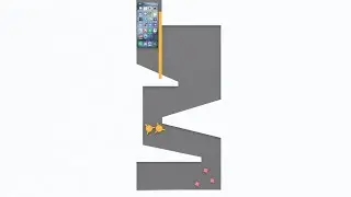 Particle Simulation #101 : Softbody, Shredder Machine, Smartphone, Apple