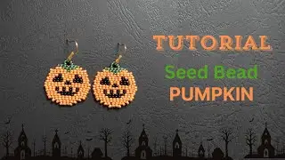 Halloween Beaded Jewelry, Seed Bead Pumpkin Tutorial
