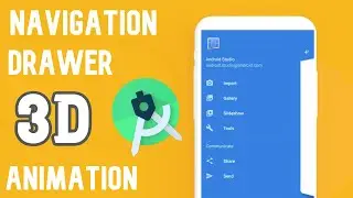 Advance 3D Navigation Drawer in Android | Android Studio Tutorial | JAVA | Best UI UX practice