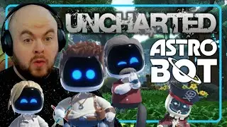 REACTION - Uncharted x Astro Bot (2024) FULL LEVEL Dude Raiding 100% Full Playthrough