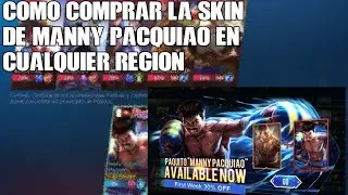 Cómo conseguir la skin de Manny Pacquiao en cualquier parte del mundo!! #mobilelegends #fixed
