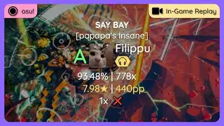 osu! | Filippu | P*Light – SAY BAY [papapa's Insane] +NC | 1x ❌