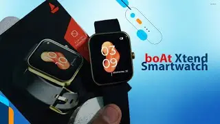 boAt Xtend Smartwatch build in Alexa and Stress Monitering | Unboxing and Detailed Setup and Review