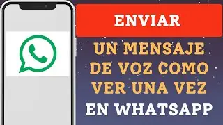 Cómo enviar un mensaje de voz como Ver una vez en WhatsApp | Tu Gurú de Apps