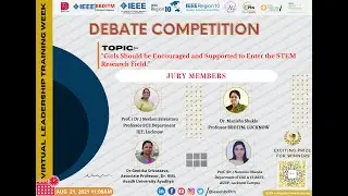 Virtual Debate Competition | Girls should be encouraged and supported to enter the STEM