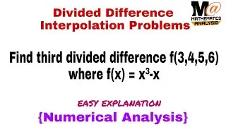 Divided Difference Interpolation example | problem 2