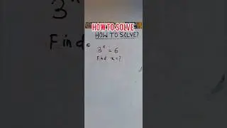 how to solve #logarithm #function  #mathproblem #solution