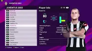 eFootball PES 2020 - Juventus 2003
